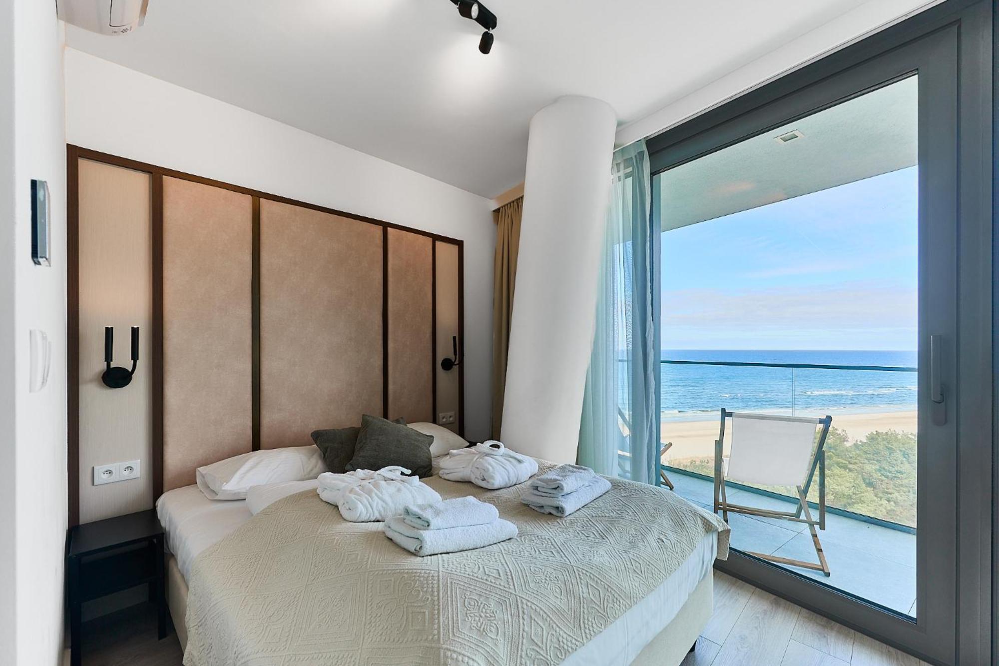 Wave Sea View Private Apartment - A864 米兹多洛杰 外观 照片